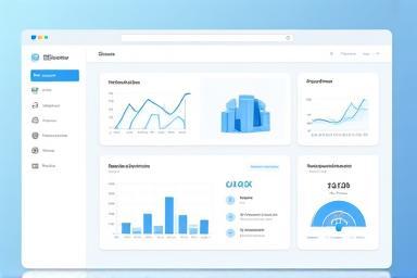 Illustration of a clean user interface dashboard