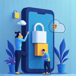 Illustration of a user accessing a digital platform
